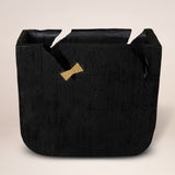 Black Wood Square Pot Planter