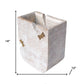 White Wood Pot Planter