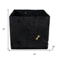 Black Wood Square Pot Planter