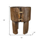 Brown Wood Pot Planter