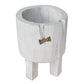 White Wood Pot Planter