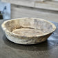 5" Beige Wood Decorative Bowl