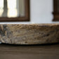 5" Beige Wood Decorative Bowl