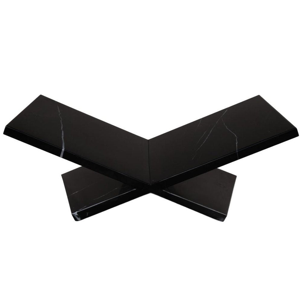 8" Black One Tier Bookcase