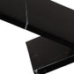 8" Black One Tier Bookcase