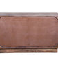 57" Brown Carved Abstract Solid Wood Six Drawer Dresser