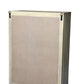 35" Gray Carved Geometric Solid Wood Five Drawer Dresser