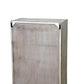 35" Gray Carved Abstract Solid Wood Five Drawer Dresser