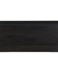 52" Dark Brown Solid Wood Storage Ottoman