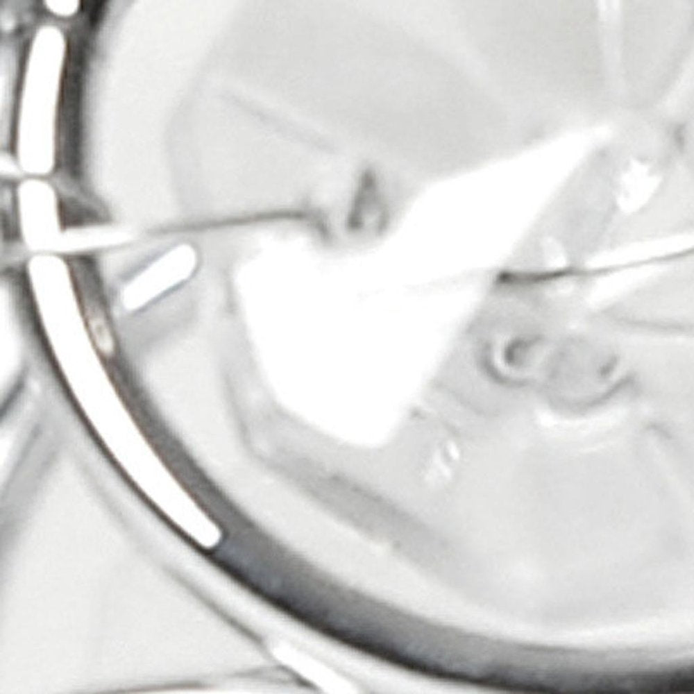 3" Silver Geometric Crystal Tabletop Votive Candle Holder