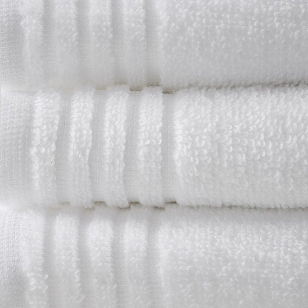 Set of Twelve White Cotton Quick Dry Towel Set