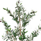 Set Of Two 84" Green Artificial Olive Trees in a Black Pot