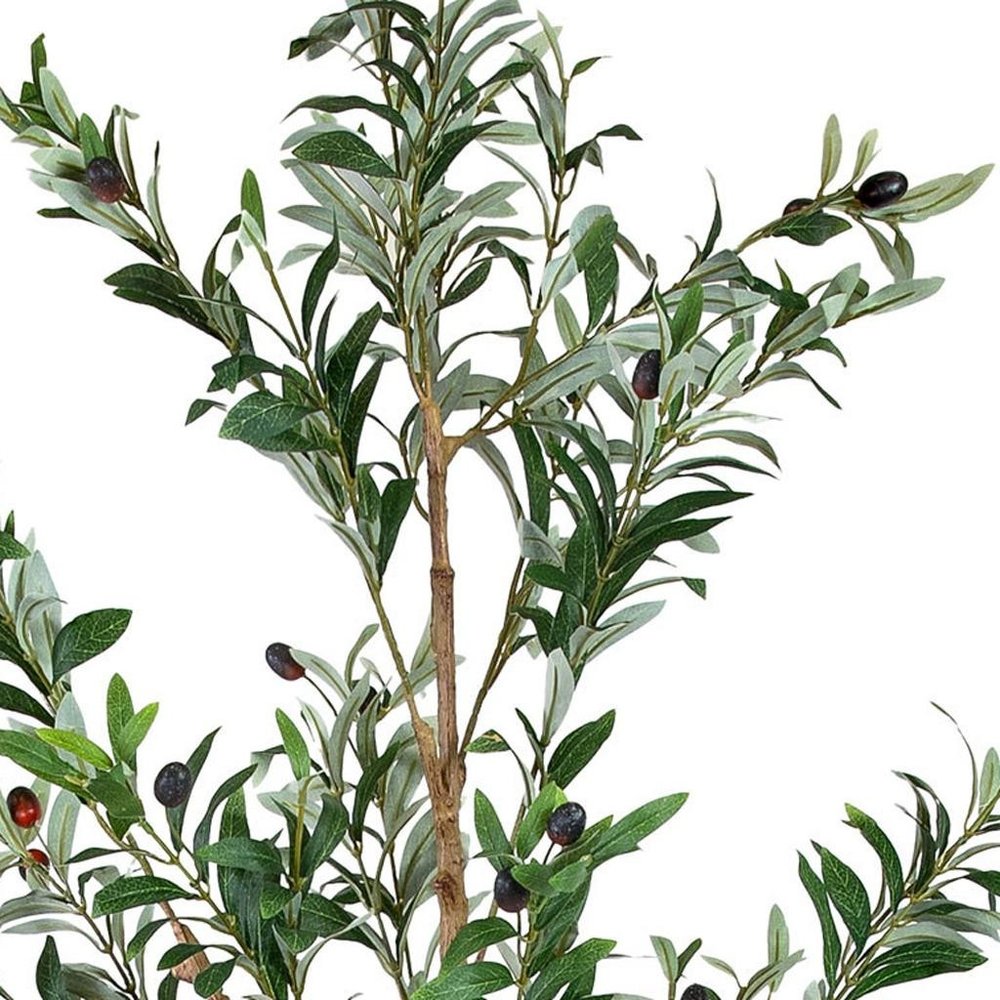 84" Green Olive Artificial Tree in a Black Pot