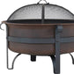 29" Bronze Steel Wood Burning Round Fire pit