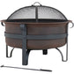 29" Bronze Steel Wood Burning Round Fire pit