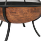 32" Copper Steel Wood Burning Round Fire pit
