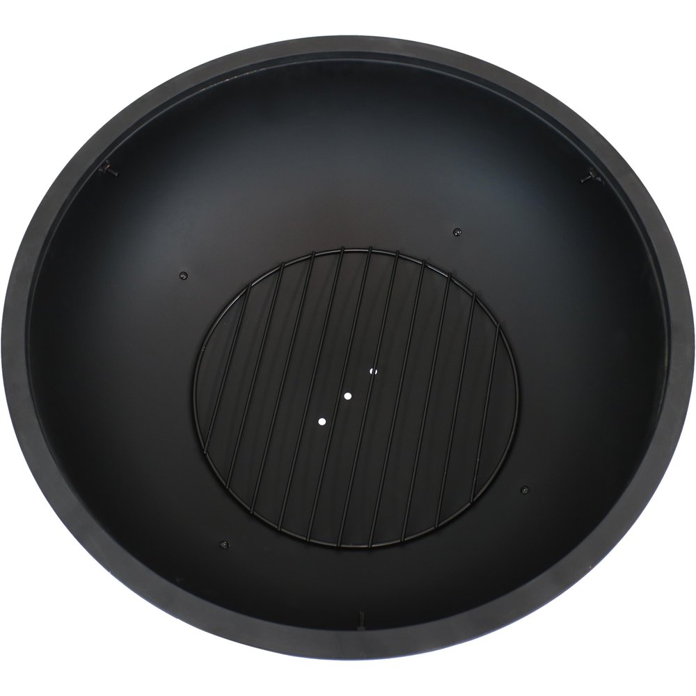 32" Copper Steel Wood Burning Round Fire pit