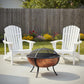 32" Copper Steel Wood Burning Round Fire Pit
