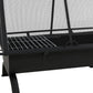 36" Black Steel Wood Burning Rectangular Fire pit With Cover