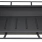 36" Black Steel Wood Burning Rectangular Fire Pit With Cover