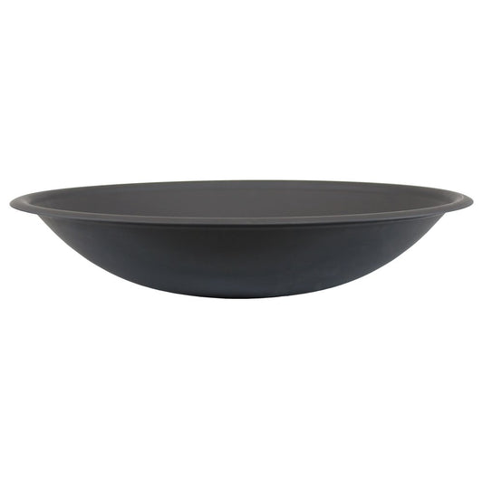 23" Black Steel Wood Burning Round Fire Pit