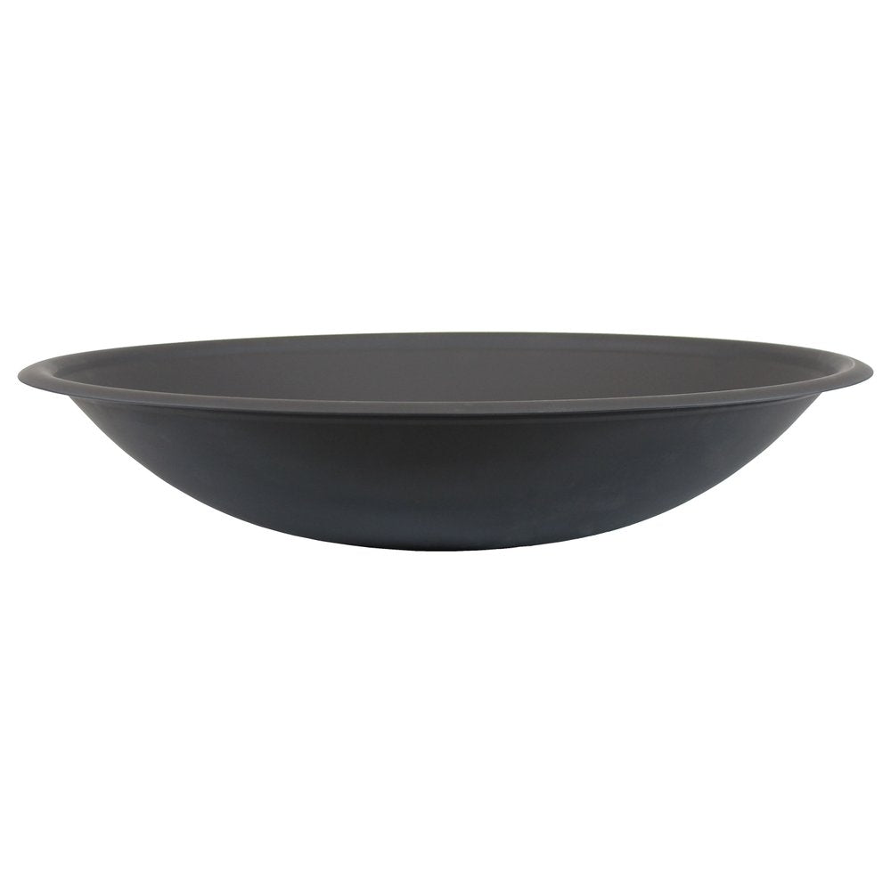 23" Black Steel Wood Burning Round Fire Pit