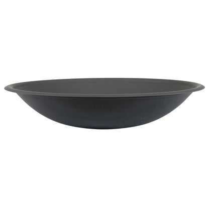 23" Black Steel Wood Burning Round Fire Pit