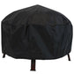 34" Bronze Steel Wood Burning Round Fire pit With Cover
