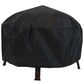 34" Bronze Steel Wood Burning Round Fire pit With Cover