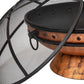 30" Copper Steel Wood Burning Round Fire pit