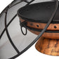 30" Copper Steel Wood Burning Round Fire pit
