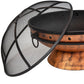 30" Copper Steel Wood Burning Round Fire pit
