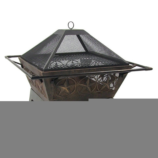 32" Bronze Steel Wood Burning Round Fire pit