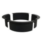 42" Black Steel Wood Burning Round Fire Ring