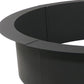 45" Black Steel Wood Burning Round Fire Ring