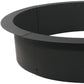 45" Black Steel Wood Burning Round Fire ring