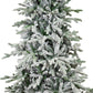 7' Slender Flocked Pine Christmas Tree