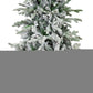 7' Slender Flocked Pine Christmas Tree