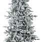 8' Slender Flocked Pine Christmas Tree