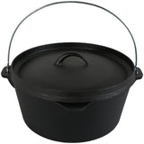 12" Black Cast Iron Dutch Oven Stock Pot