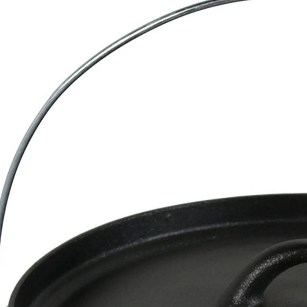 12" Black Cast Iron Dutch Oven Stock Pot