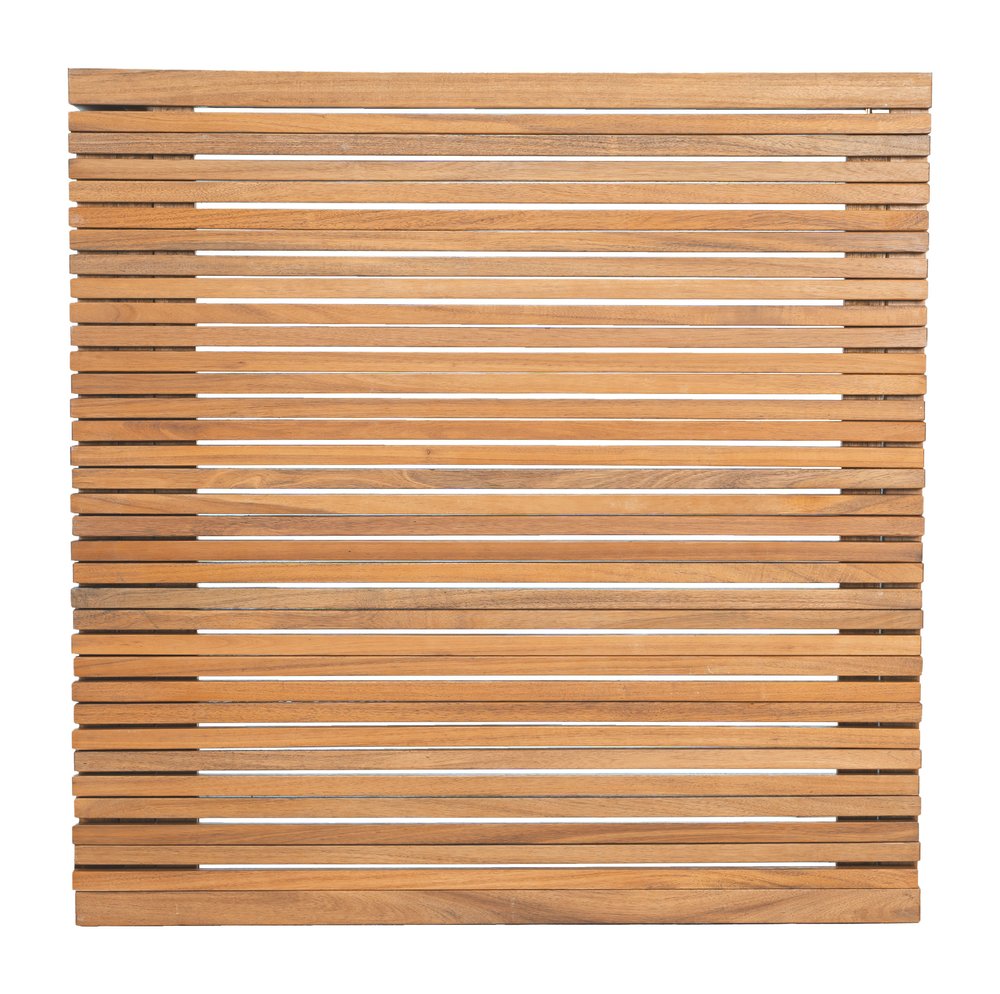 60" Natural Solid Wood Extendable Outdoor Dining Table