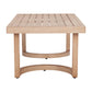 51" Brown Aluminum Outdoor Coffee Table