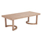 51" Brown Aluminum Outdoor Coffee Table