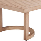 51" Brown Aluminum Outdoor Coffee Table
