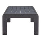 48" Black Aluminum Outdoor Coffee Table