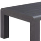 48" Black Aluminum Outdoor Coffee Table