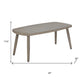 43" Brown Aluminum Outdoor Coffee Table
