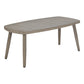 43" Brown Aluminum Outdoor Coffee Table