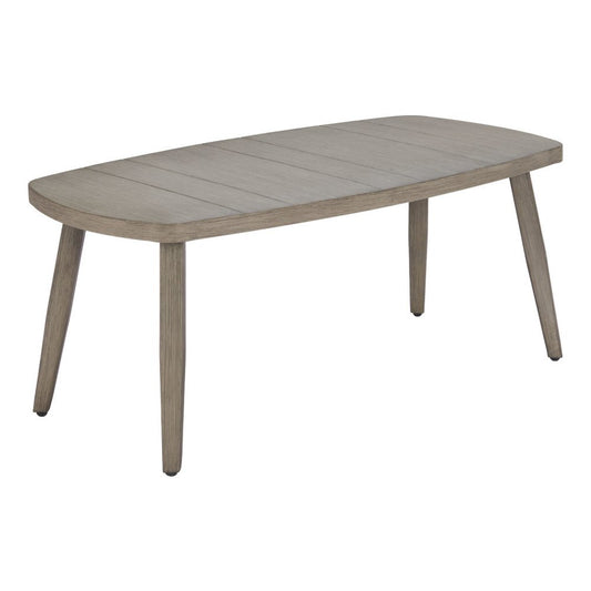 43" Brown Aluminum Outdoor Coffee Table